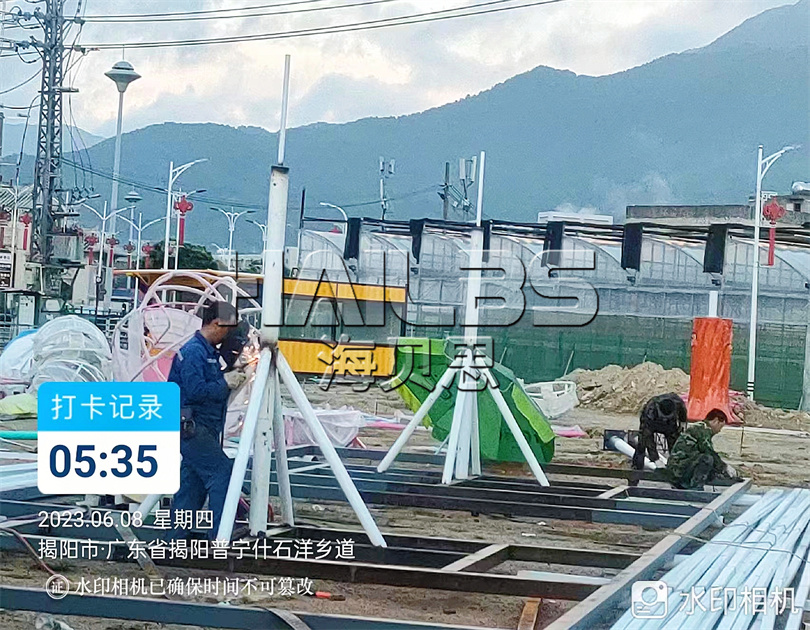 廣東揭陽無動(dòng)力樂園施工現(xiàn)場(chǎng)